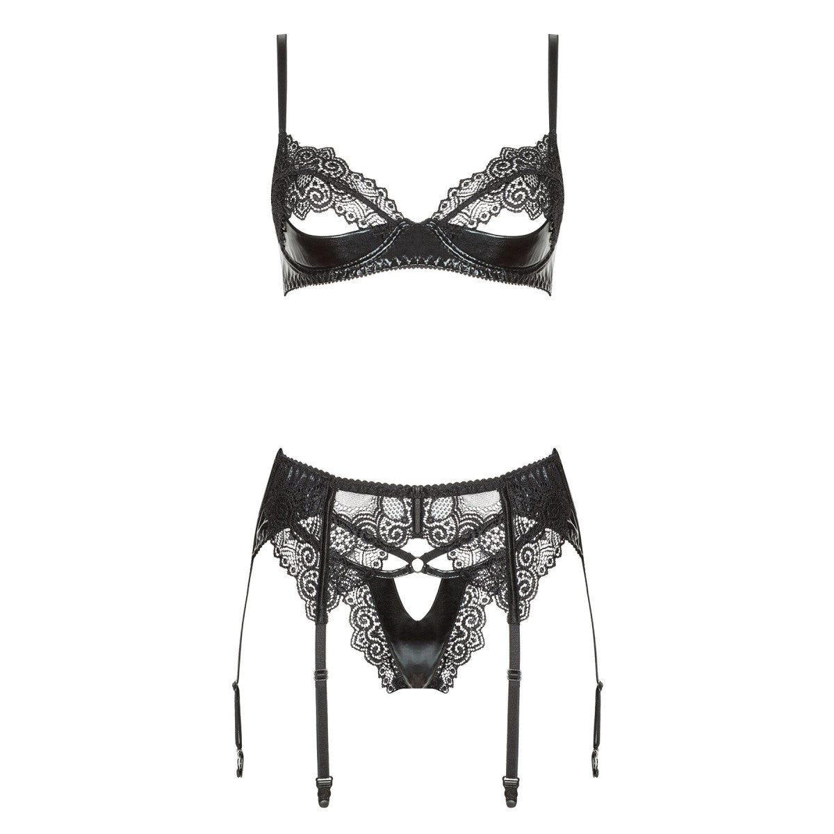 BNF Elegant suspender lingerie set - Marilyn - 3 pieces