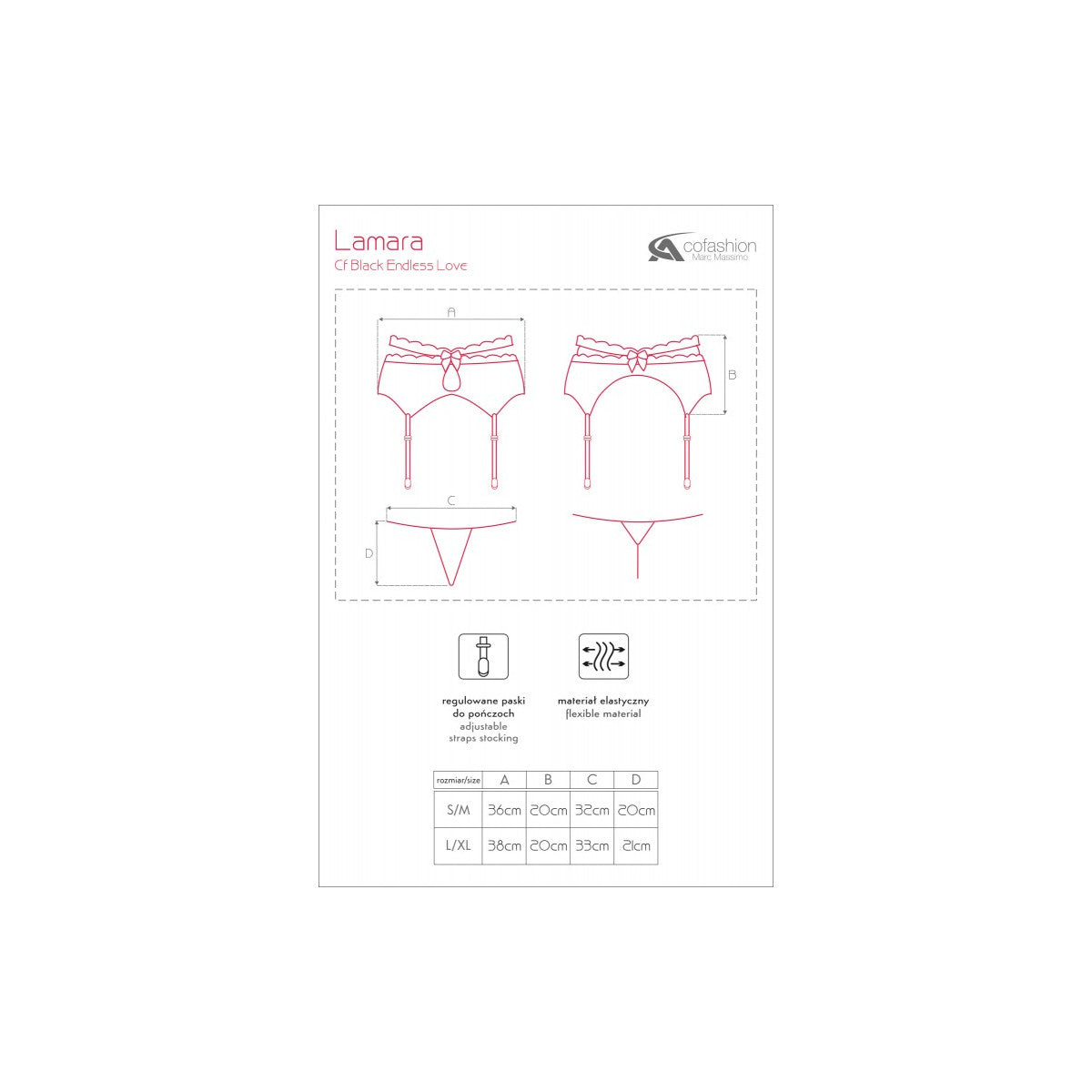 COFASHION Strapshalter Set mit String „Lamara“