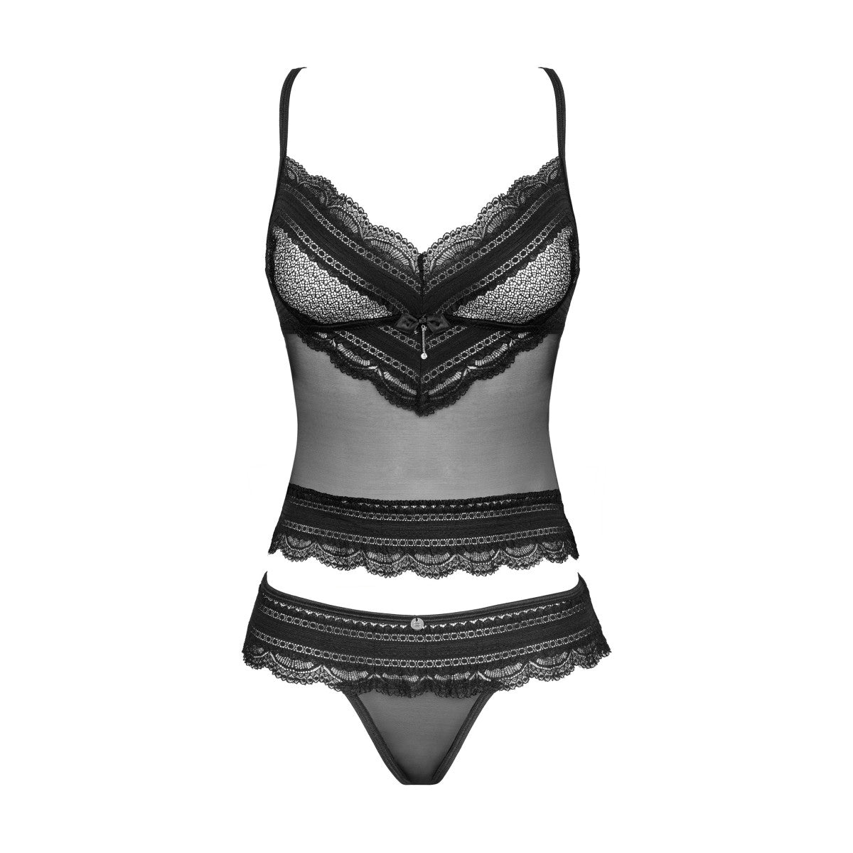 OBSESSIVE Dessous Unterwäsche Set | Top mit String - Ivannes