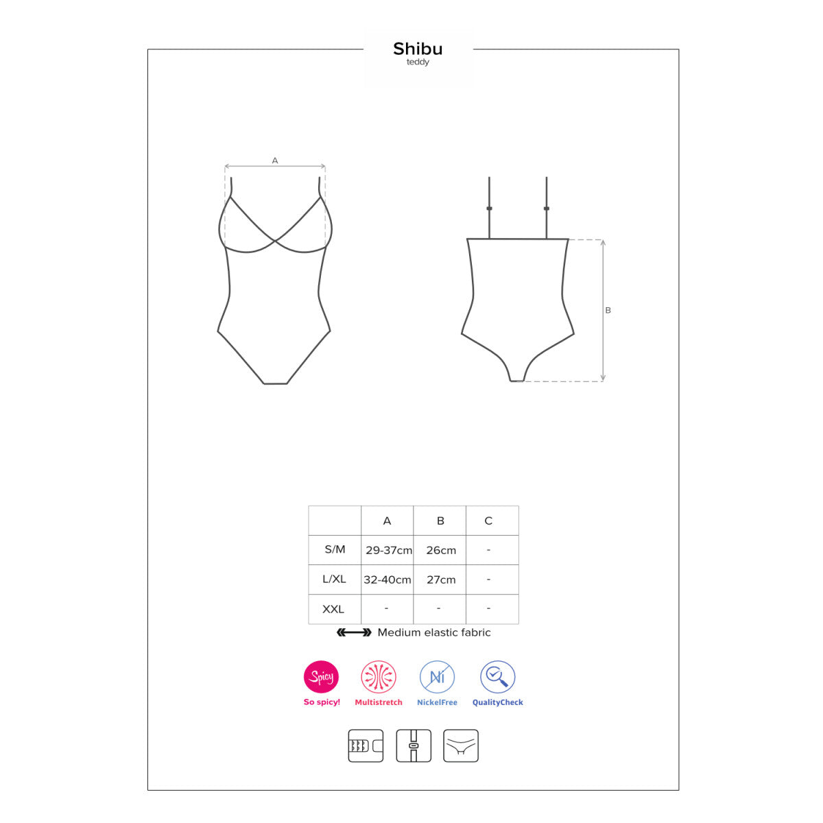 OBSESSIVE Verführerischer Ouvert Body „Shibu“