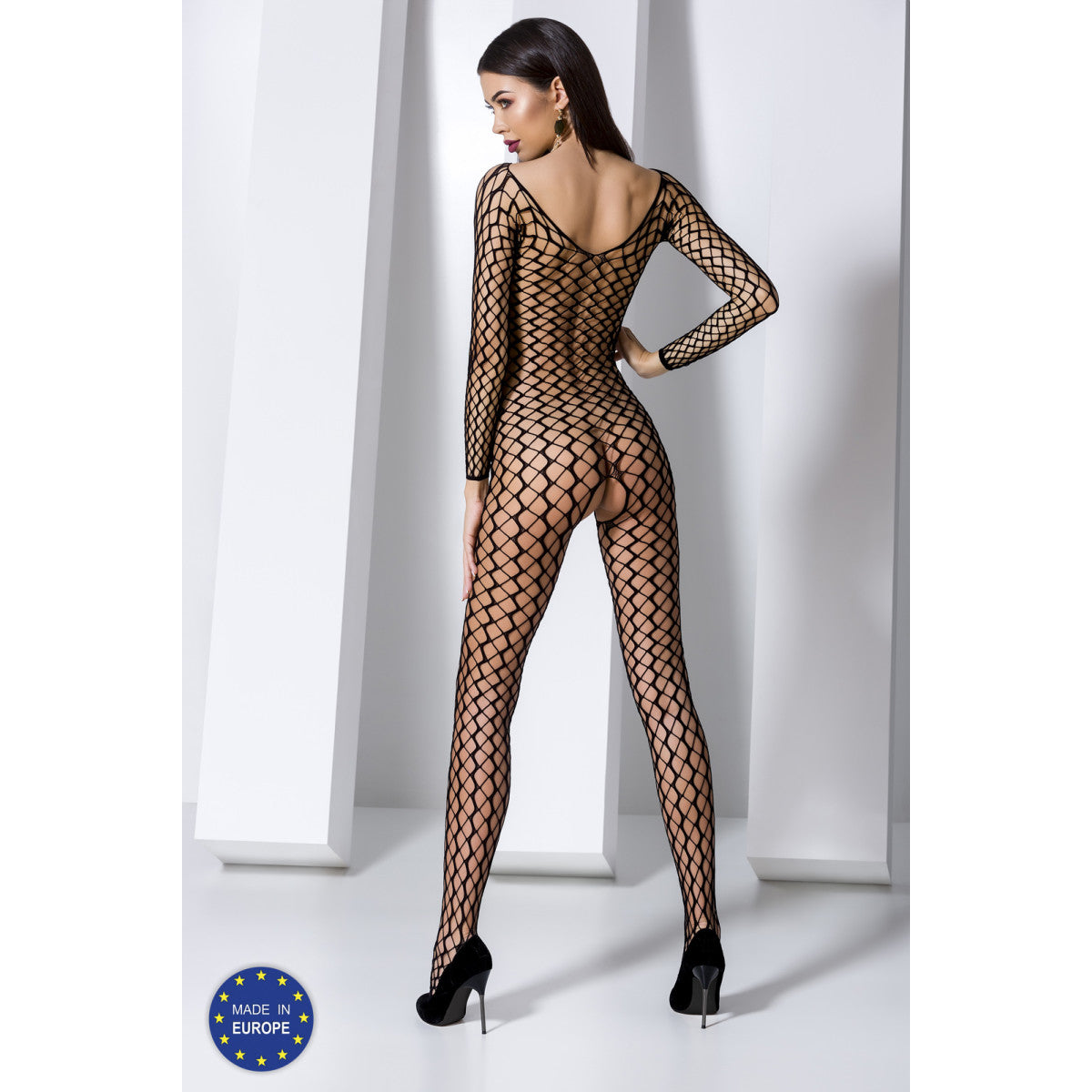 PASSION Elegant bodystocking with long arms - BS068