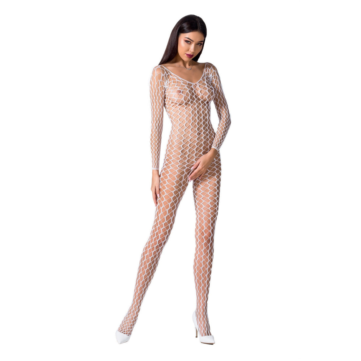 PASSION Elegant bodystocking with long arms - BS068