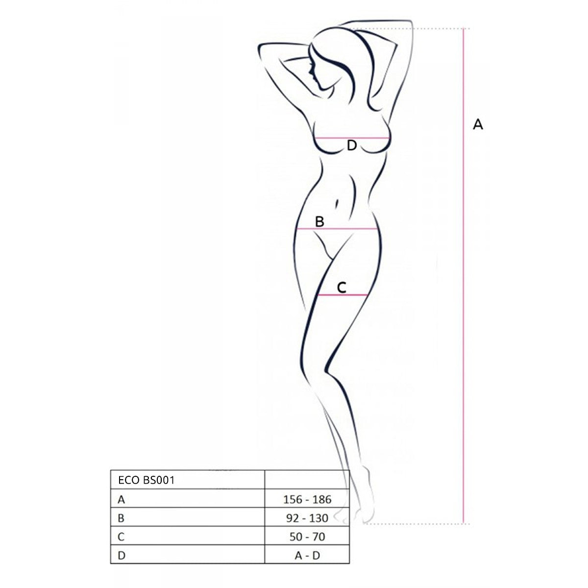 PASSION ECO Sexy Bodystocking mit elegantem Muster