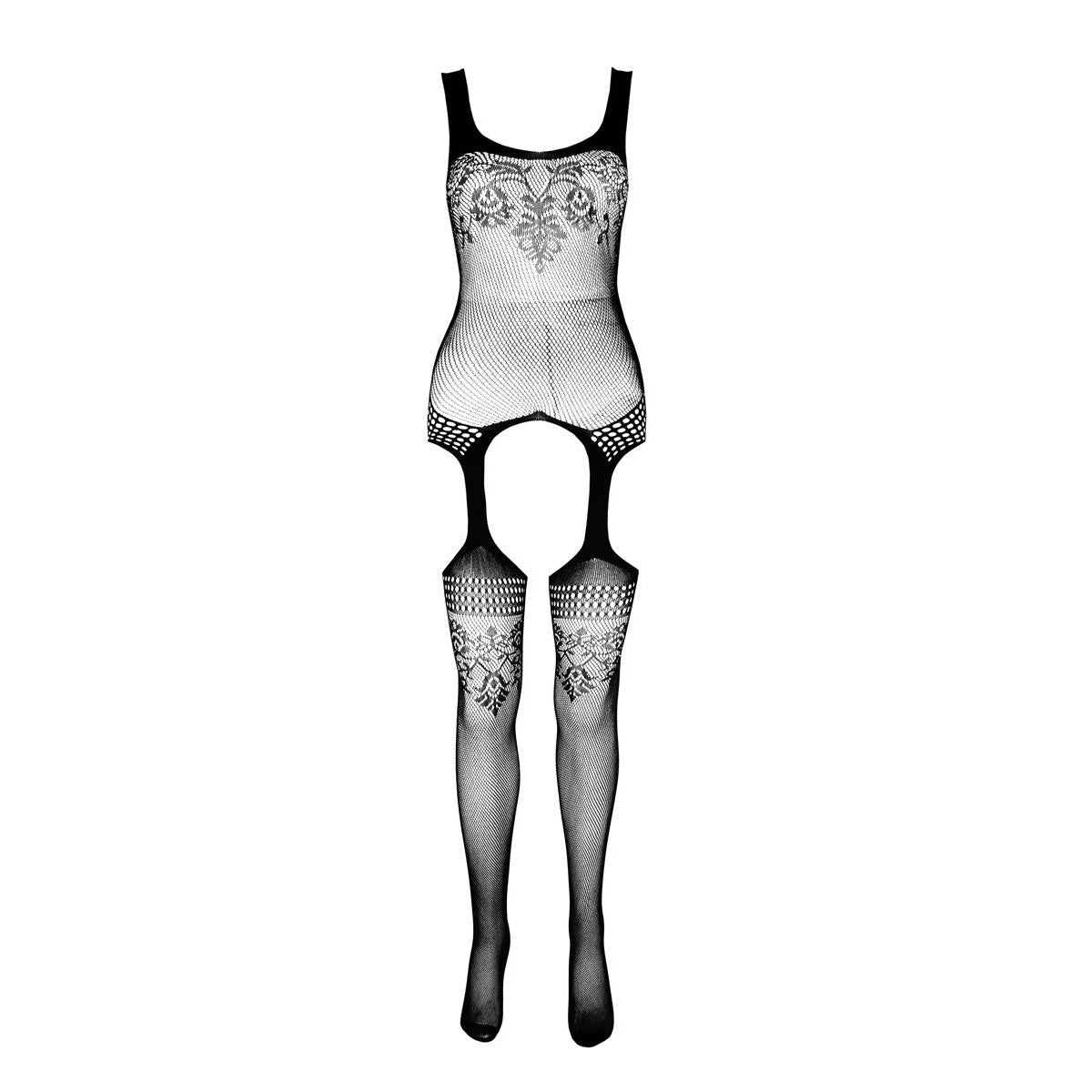 PASSION ECO Sexy Bodystocking with Strap Design with Low Back