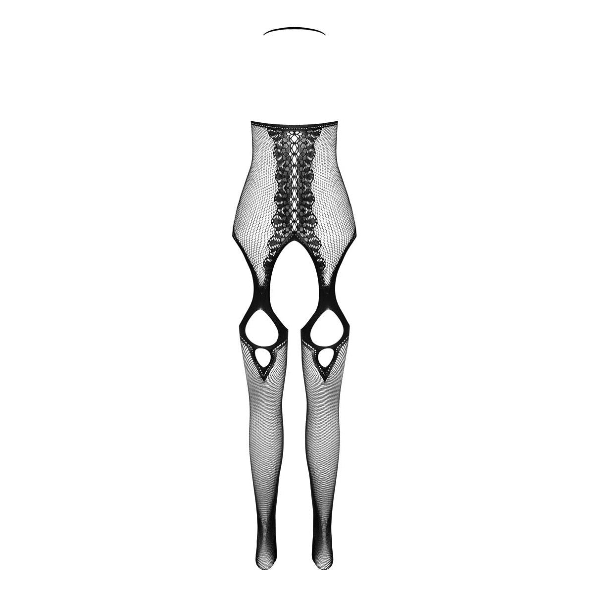 PASSION ECO Sexy halter neck catsuit with strap design and lace-up look