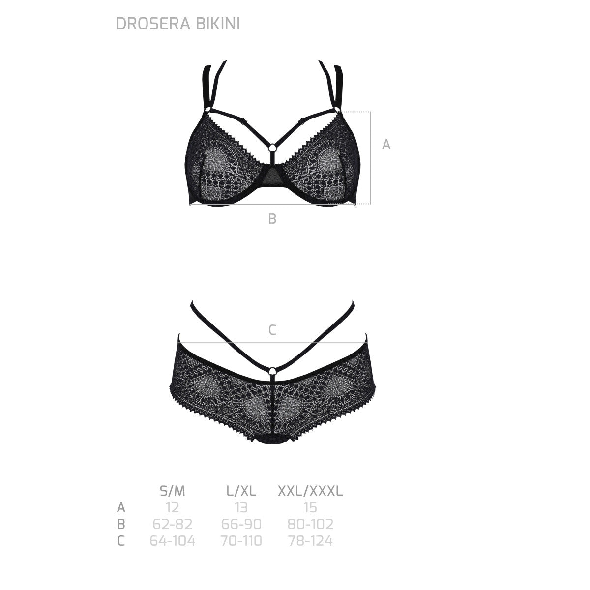 PASSION ECO Sexy Lingerie Set Drosera - 2 pieces