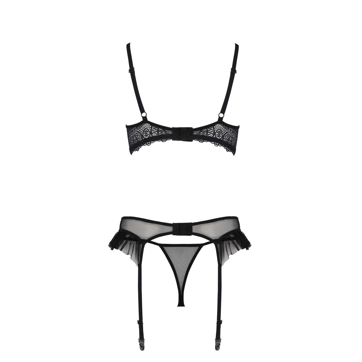 PASSION ECO Sexy suspender lingerie set Kerria - 3 pieces