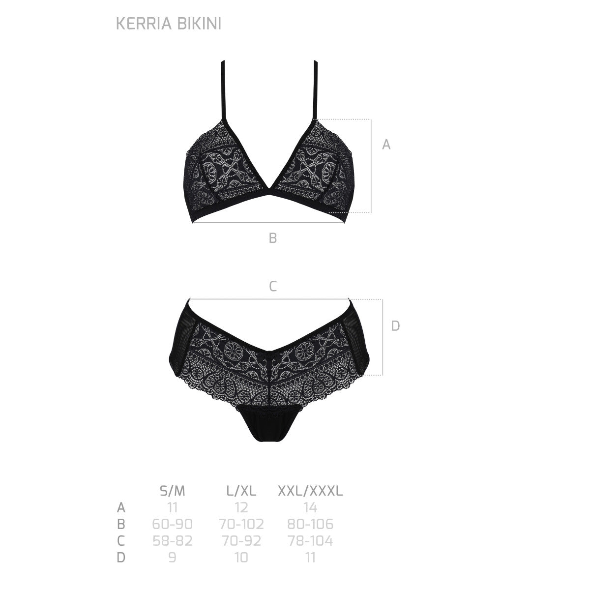 PASSION ECO Sexy Lingerie Set Primula - 2 pieces