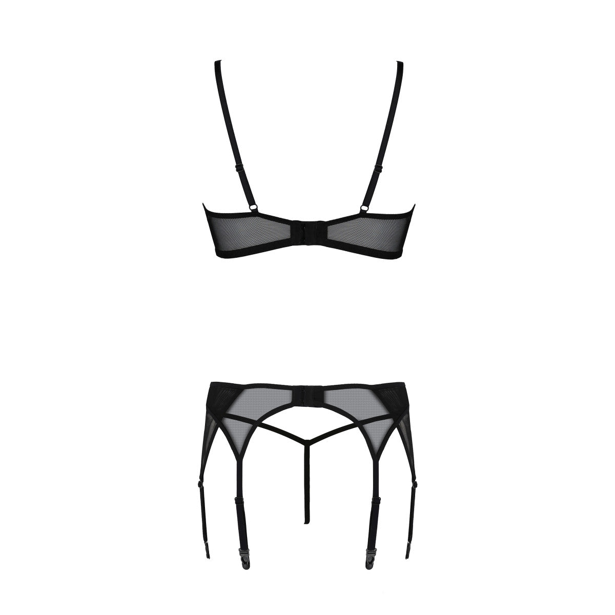 PASSION ECO Sexy suspender lingerie set Leafa - 3 pieces