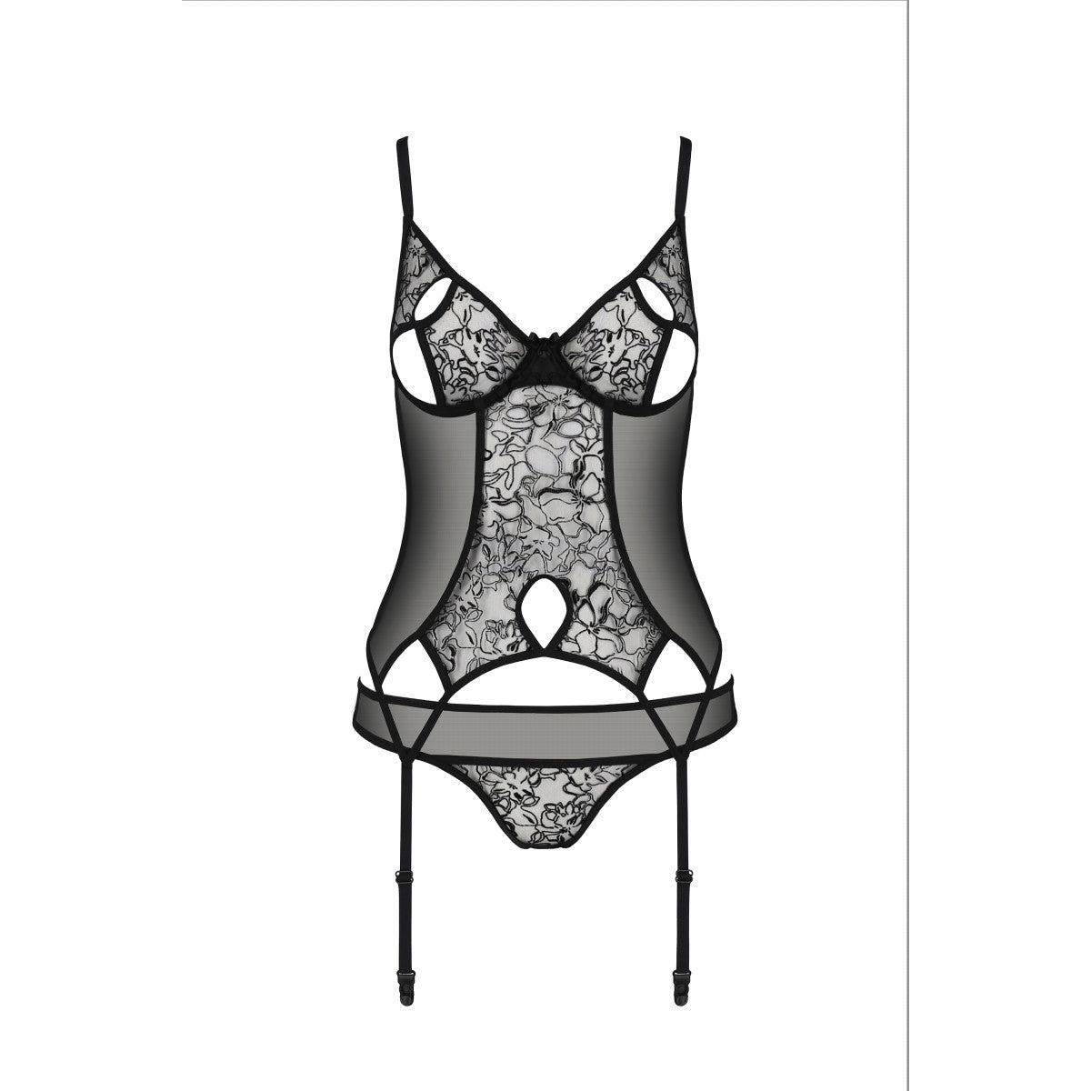 PASSION ECO Sexy Suspender Corsage Primula - 2 parts
