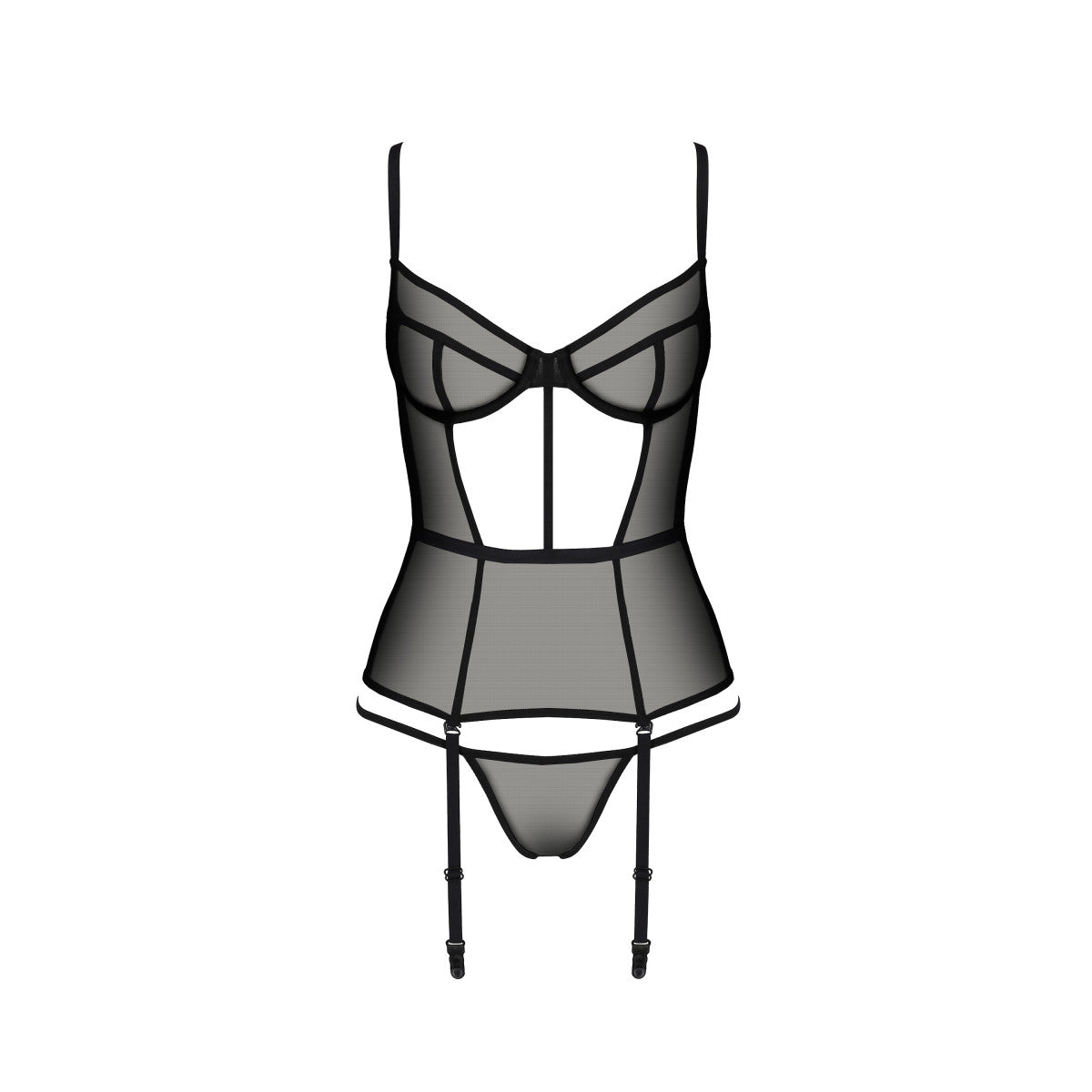 PASSION ECO Sexy suspender corsage Varella - 2 parts