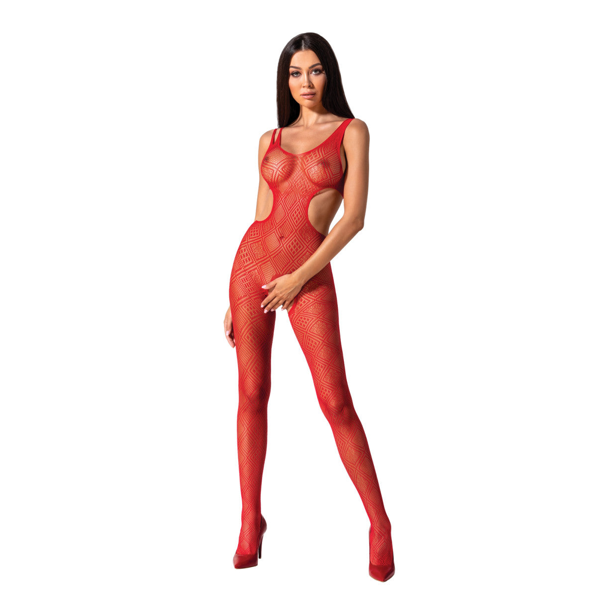 PASSION Edler Bodystocking mit elegantem Muster - BS085