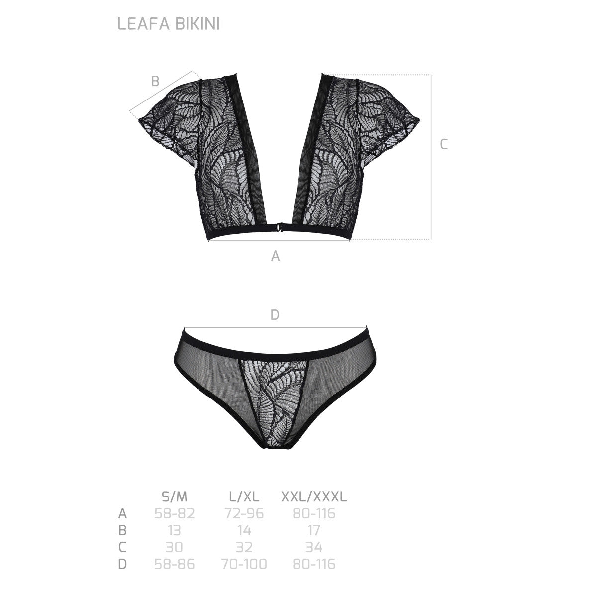 PASSION ECO Sexy Lingerie Set Primula - 2 pieces