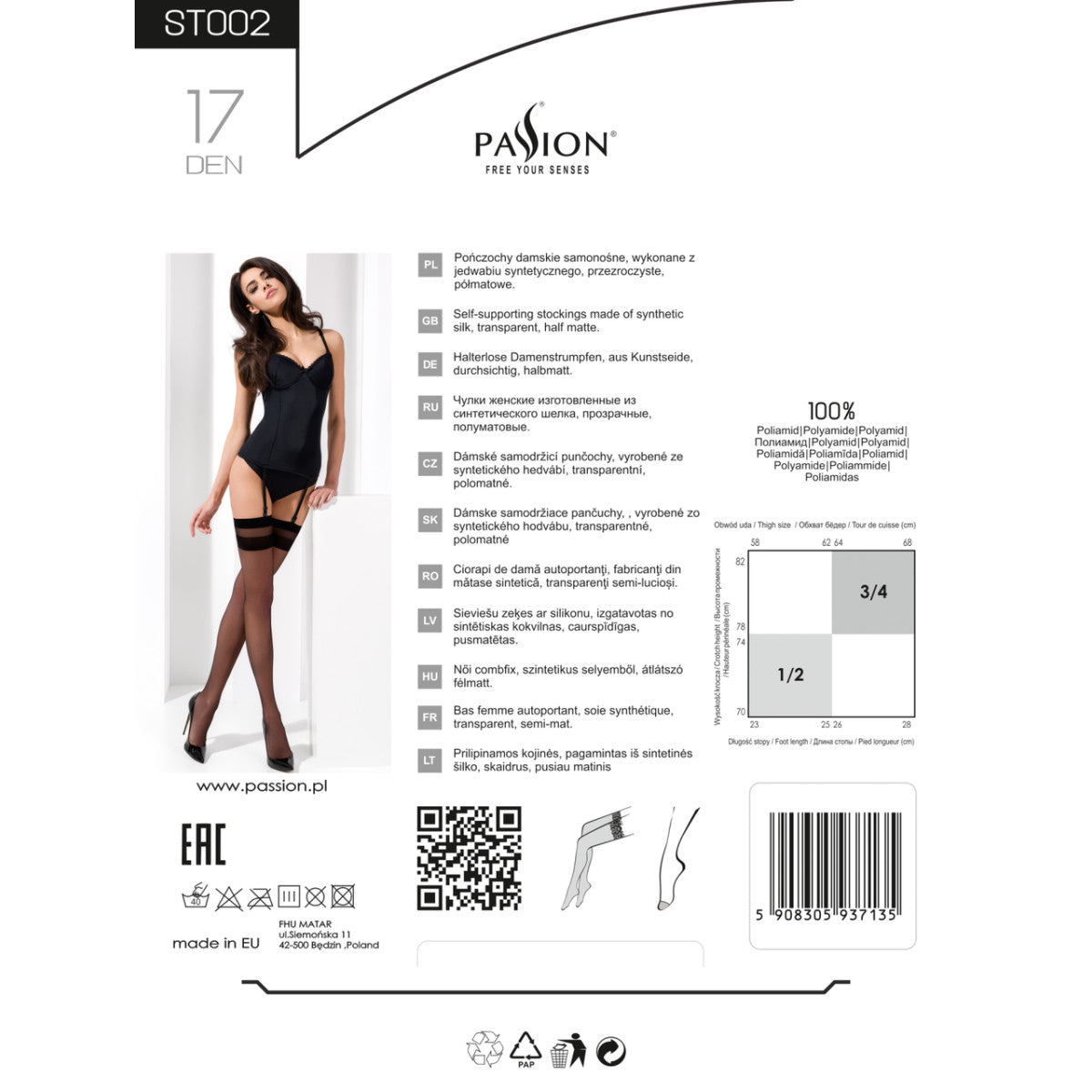 COFASHION Suspender Fishnet Stockings - Becky